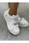 Unique Details Bridal Shoes, Evening Dress Floral Details Pearl and Crystal Stone Lightened Sole - 3