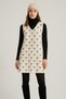 Women's Winter V-Neck Jile Dress, Heart Pattern Sleeveless Dress, V-Neck Chic Mini Model, Winter Dress - 5