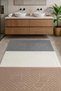 Set of 3 Footprint Foot Towels - Foot Mat - 50*70 cm - Water Absorbent - Non-Slip Base