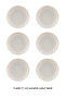 Aura Gold 6-Person 21 cm Premium Porcelain 6-Piece Deep Dinner Plate Set - 5