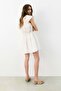 Drawstring-detail poplin dress - 3