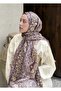 Mineleşarp Ethnic Minimalism Floral Pattern Voile Silk Shawl - 2