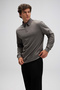 With Logo Cotton Regular Fit Buttoned Polo Neck Sweat Men's Polo Neck Sweat Em607 - 3