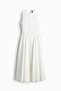 Open-back cotton poplin dress