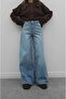 Light Blue Mona Wide Leg Jeans - 3