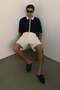Relaxed Fit Linen-blend shorts