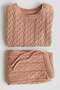 2-piece pointelle-knit cotton set - 2
