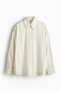 Oversized dobby-weave shirt