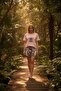 Women's T-Shirt Printed Shorts Set 2-Piece - 4