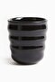 Fluted stoneware mug