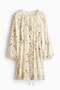 Oversized tie-belt dress