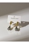 Earrings Steel Heart Gold Silver Color - 3