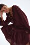 Ruffle-trim maxi dress - 4