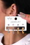 8-Piece Gold and Silver Color Twisted Hoop Women's Earrings - 2