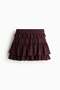 Flounced mini skirt