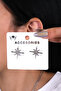 Silver Color Zircon Stone Women's Earrings