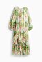 Pleated maxi dress