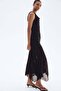 Draped mesh dress