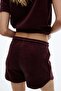 Velour shorts