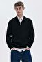 Regular Fit Zip-top jumper