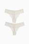 2-pack lace thong briefs - 5