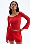 Rib-knit off-the-shoulder top - 3