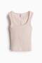 Ribbed vest top