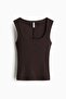 Ribbed vest top