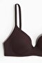 Padded non-wired microfibre bra - 5