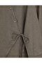 Cross Buttoned Side Tie Wool Effect Suit - Light Brown - 7