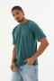 Men's 100% Organic Cotton Soft Textured Comfort Fit Crew Neck T-Shirt E222 - 6