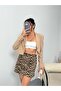 Women's Leopard Pocket Mini Skirt with Shorts - 3