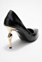 Hudson Black Print Women's Heeled Shoes - 5