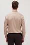 Slim Fit Beige Non-Iron 100% Cotton Eco-Friendly Ecotex Certified Shirt - 8