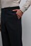 Navy Blue Tapered Fit Men's Trousers - 4