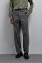 Gray Tapered Fit Men's Pants - 3