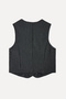 Women's Anthracite Striped Fitted Sleeveless Smart Jacket - 6