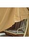 Beige 2-Seater Swing Cover 235x117.5x178.5cm - Durable Polyester Outdoor Garden Accessory - 3