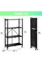 Foldable Storage Organizer 4 Tier, Storage Shelves Kitchen Cabinet Storage Rack - 7