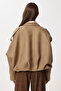 Suede Look Bomber Jacket Loh0014 Vi̇zon - 5