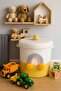 Toy Basket, Jute Basket, Basket with Lid