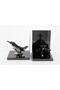 Jet Black Metal Book Holder 30X13X16Cm - 2