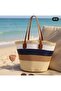 Fashion Loft Woven Beach Straw Bags For Women - 2