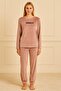 Women's 13164-2650 long sleeve velvet pajama set