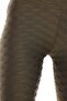 Embossed Fabric Extra High Waist Casual Leggings - 4
