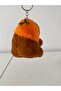Cute Brown Plush Keychain – Orange Hooded Toy Figure - 7