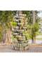 Niagara Falls Outdoor Fountain with Light - Brown Polyresin & Fiberglass, 82" Tall, 2-Year Warranty - 6