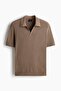Saç Örgüsü Polo Tişört Regular Fit