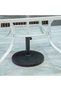 Eve 1 + 4-Seater Textilene Outdoor Dining Set with Umbrella - White & Khaki, 1 Year Warranty - 4