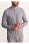 Men cotton pyjamas with button placket Filip - 3